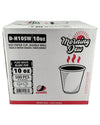 Morning Dew - 10 oz Squat Hot Paper Cup - Double Wall - White - D-H10SW