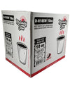 Morning Dew - 10 oz Squat Hot Paper Cup - Double Wall - White - D-H10SW