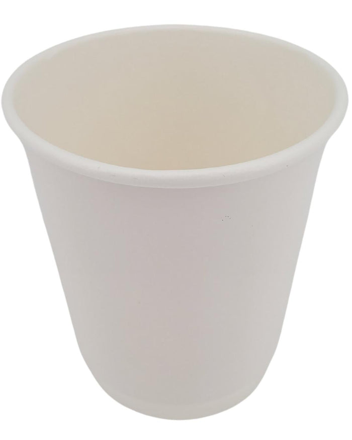Morning Dew - 10 oz Squat Hot Paper Cup - Double Wall - White - D-H10SW