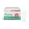 CLR - Value+ - Medium Heavy - Plastic Knife - White - Retail Pack - RP1102