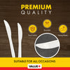 CLR - Value+ - Medium Heavy - Plastic Knife - White - Retail Pack - RP1102