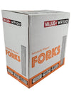 Plastic Forks Heavy - White - Ind. Wrapped - WP2001