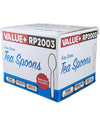 Value+ - Heavy - Plastic Tea Spoons - White - Retail Pack - RP2003