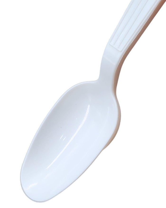 Value+ - Heavy - Plastic Tea Spoons - White - Retail Pack - RP2003