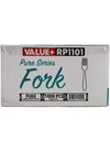 Value+ - Medium Heavy - Plastic Fork - White - Retail Pack - RP1101