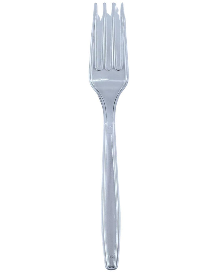 Value+ - Heavy - Plastic Forks - Clear - Retail Pack - RP3201