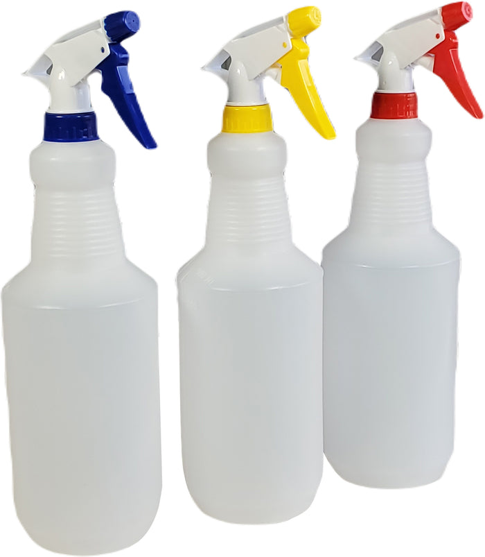 Spray Bottle w/Trigger - 3 pk - 1 L - S-045