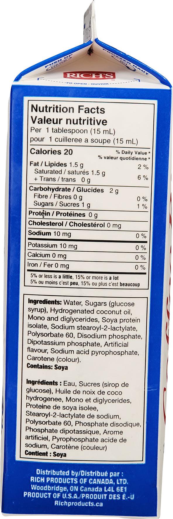 CLR - Richs - Coffee Rich - Whitener - Non Dairy