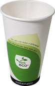 Eco-Craze - 16oz PLA Single Wall Hot Paper Cup - Printed