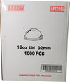 SO - Arrow - 92 MM Dome lids for 12 oz Plastic Cups