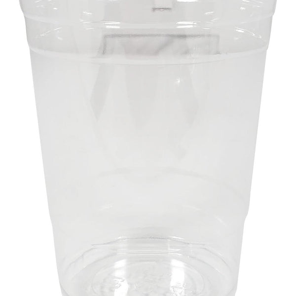 Choice 20 oz. Clear PET Plastic Cup with Flat Lid - 50/Pack
