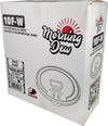 Morning Dew - Tear Back Flat Lid for 10-24 oz Hot Paper Cups - White - 10F-W