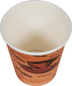 XC - E2E Foodpack/Arrow - 10oz Paper Hot Cups - Ebony Print