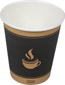 Morning Dew - 8oz Hot Paper Cups - Ebony Print - H8TE