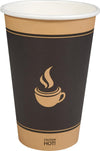 Morning Dew/Maple - 16 oz Hot Paper Cup - Ebony Print - H16E