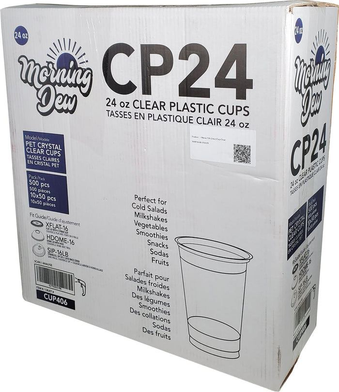 Morning Dew - 24 oz Clear Pet Cup - 98mm - CP24