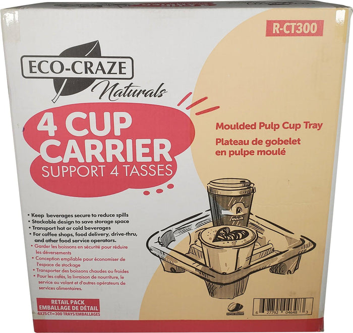 Eco-Craze - 4 Cup Carrying Tray - Retail