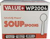 Value+ - Heavy - Plastic Soup Spoons - White - Ind. Wrapped - WP2004