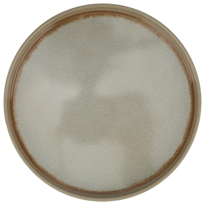 Melamine Beige Deep Plate - 7