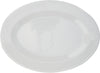 Melamine White Plate - Wide Rim - Oval 14