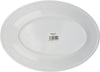 Melamine White Plate - Wide Rim - Oval 14