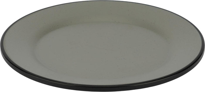 Melamine Black Plate - Wide Rim - 7