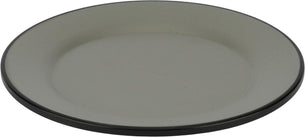 Melamine Black Plate - Wide Rim - 7