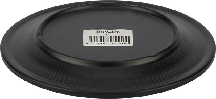 Melamine Black Plate - Wide Rim - 7