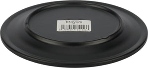 Melamine Black Plate - Wide Rim - 7