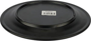 Melamine Black Plate - Wide Rim - 10