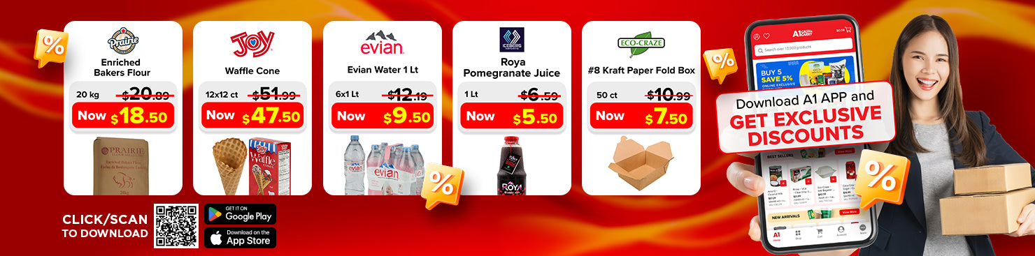 Download the A1 Cash and Carry App for Exclusive Weekly Deals