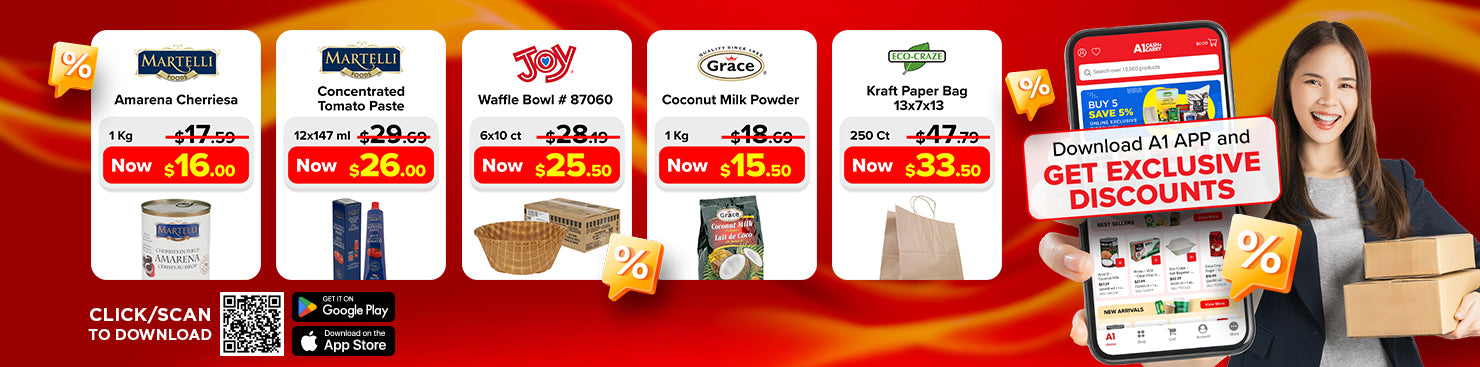 Download the A1 Cash and Carry App for Exclusive Weekly Deals