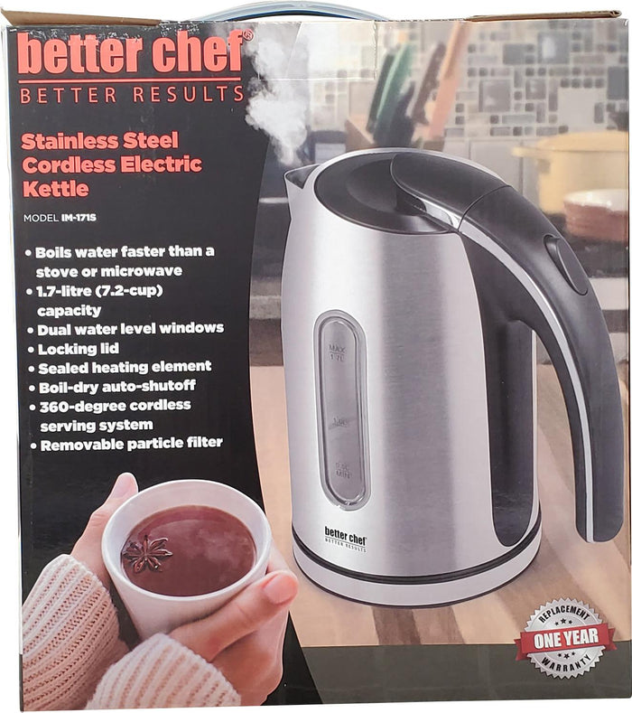 XC - Better Chef Cordless Kettle S.Steel - 170S