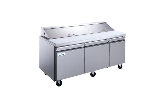 Glacier - Salad Prep Table 3 Door 18 Bins 72*31*43 -GST-72-18