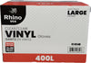 Rhino - VC4 - Clear Vinyl Gloves - Large - 400L