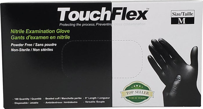 Touch Flex - Gloves - Black Nitrile - Medium