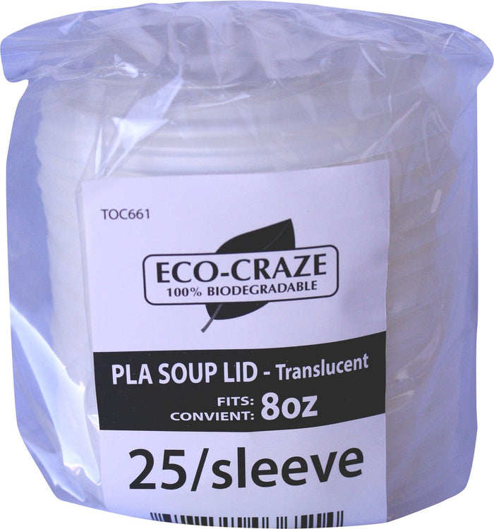 Eco-Craze - PLA 8oz Soup Paper Cup Lid