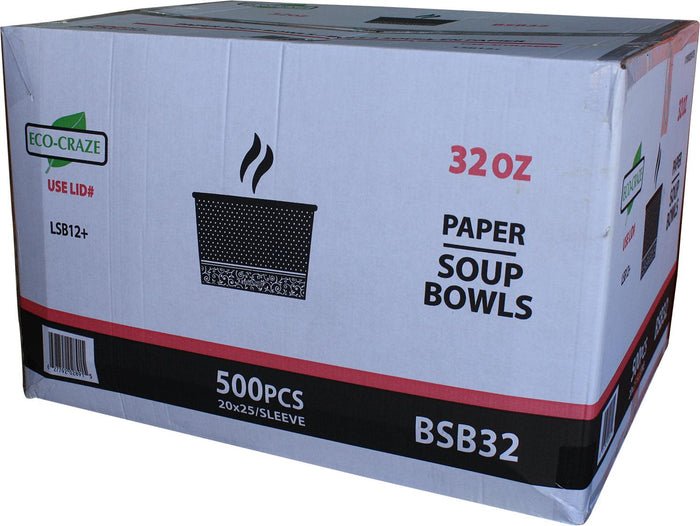 CLR - Eco-Craze - Paper Soup Bowl - 32oz