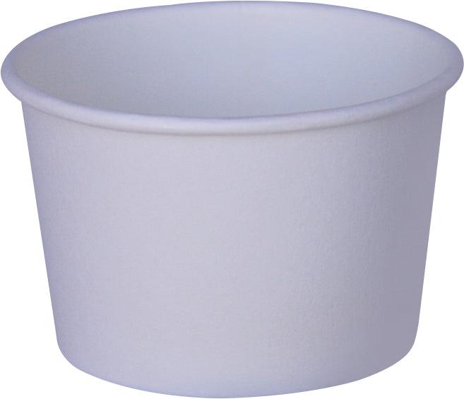 Morning Dew - 4 oz Paper Soup Container - White - 4SCW