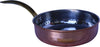 Fry Pan SS Hammered 450Ml (Copper Plated) No.3 With 1 Long Gold Handle, 15cm
