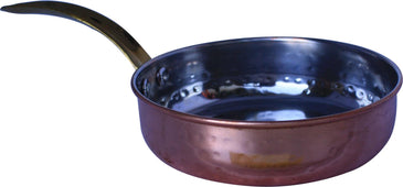 PK - 84205B - 20oz Heavy Fry Pan - SS - Copper Plated w/Long Handle