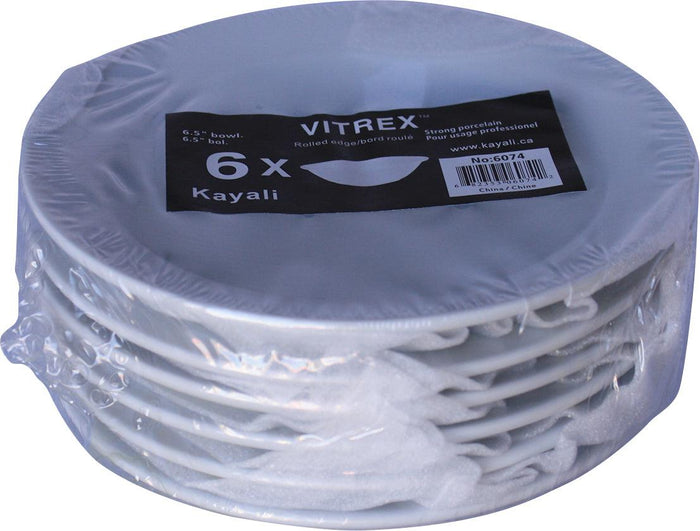Vitrex - 6Pk 6.5'' Bowl ( 250 Ml )