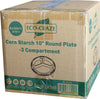 Eco-Craze - Corn Starch 10 Inch Round Plate - 3 Compartment