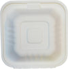 Eco-Craze - 6x6 Bagasse Clamshell Container