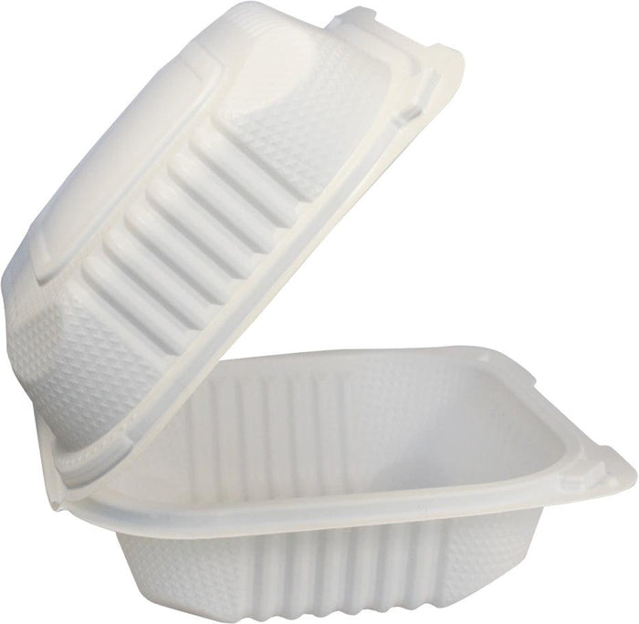 Value+ - MFPP Clamshell Container - 6x6x3 - White