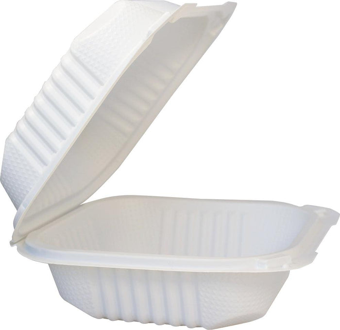 Value+ - MFPP Clamshell Container - 6x6x3 - White