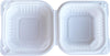 Value+ /EP-5 MFPP Clamshell Container - 5x5 - 1 Comp. - White