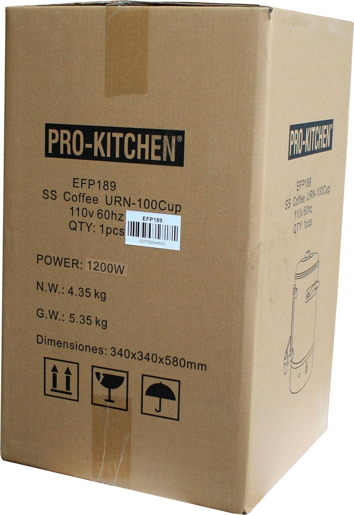 Coffee URN Stainless Steel 100Cup - 110V 60HZ