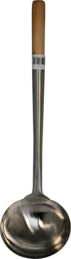 Chinese Wok Ladle - 14cm Dia x 50.5cm Wood Handle
