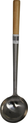 Chinese Wok Ladle - 9.5cm Dia x 41cm Wood Handle